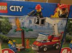Lego City, 60218 Pustynna wyścigówka, 60212 Płonący grill, klocki