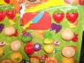 Owoce plastikowe do zabawy w krojenie na desce, owoc plastikowy