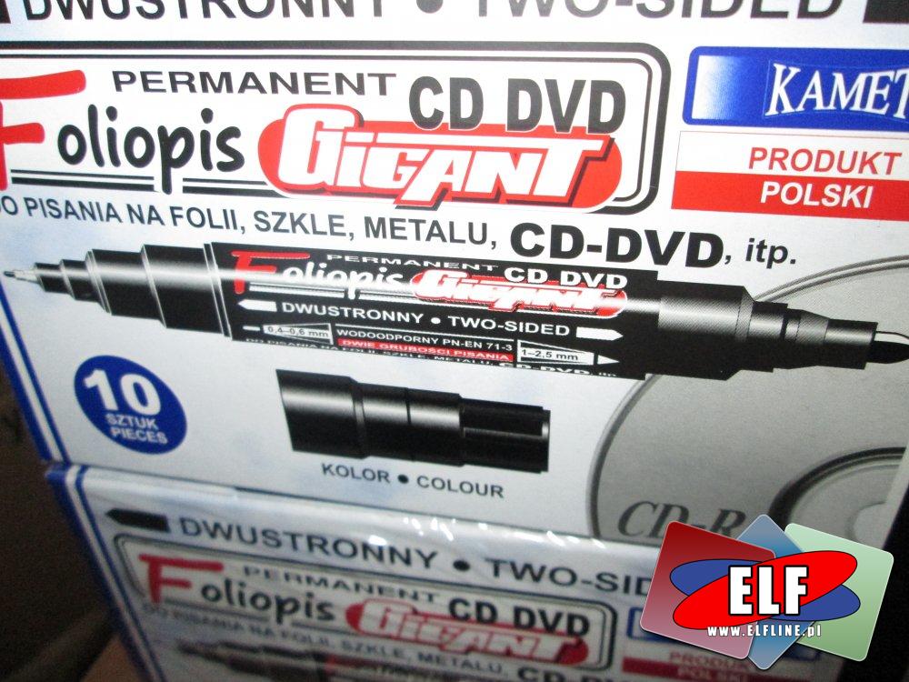 Foliopis Gigant, na CD, DVD, BluRay, Szkło, Metal itp.