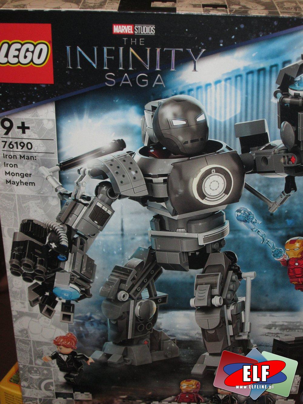 Lego Marvel Infinity Saga, 76190 Iron Man zadyma z Iron Mongerem, klocki