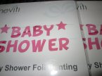 Baby shower foil bunting, Trznadel, aby dodać blasku uroczystościom z okazji narodzin dziecka