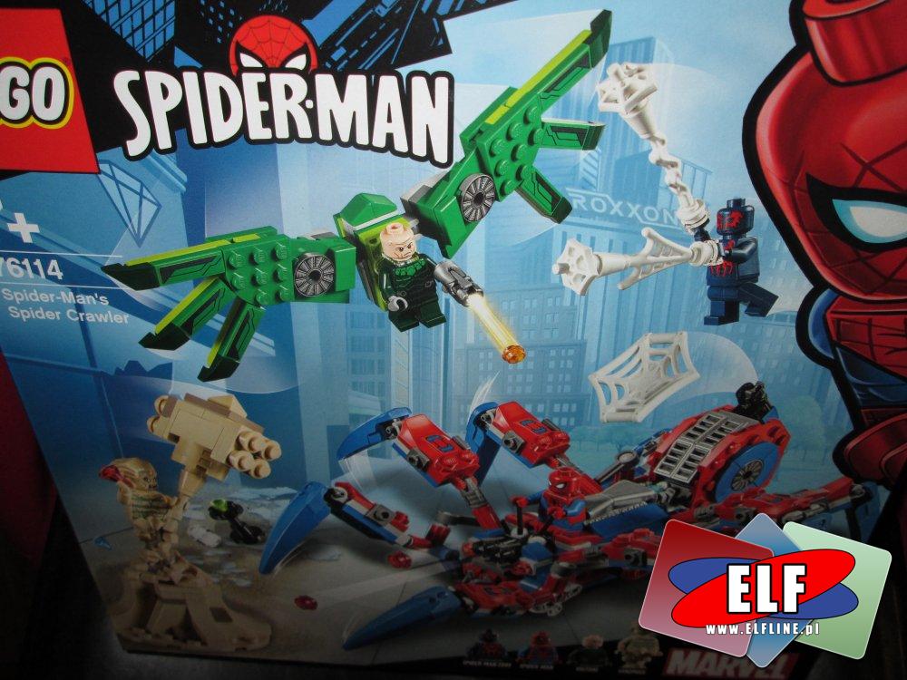 Lego Spiderman, 76114 Marvel Spiderman Mechaniczny Pająk Spidermana, klocki