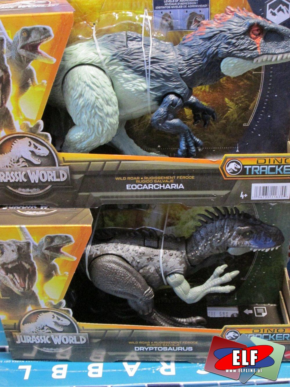 Jurassic World, Dinozaury, Dono Trackers, Diabloceratops, Kronosaurus, Eocarcharia, Dryptosaurus i inne dinozaury, figurki, zabawki