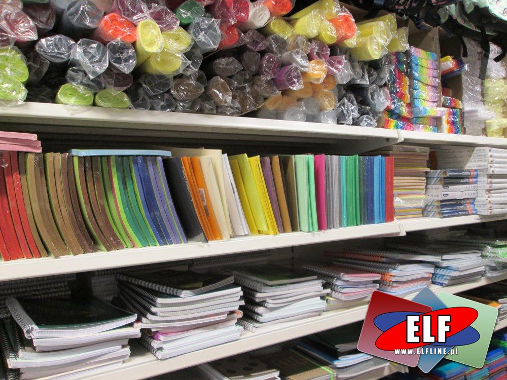Krepa, Bibuła, Papiery kolorowe, zeszyty i inne akcesoria szkolne i papiernicze