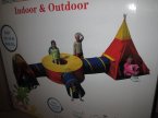 Namioty połączone tunelem, Namiot z tunelem, do zabawy i gier, Idealne do wewnątrz i na zewnątrz, namiot do zabawy dla dziecka, domek ogrodowy, domki
