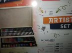 Artist Set, Zestaw artystyczny, Pastele olejne, Mini markery, Kredki, Farbki wodne i inne elementy zestawu, Zestawy artystyczne