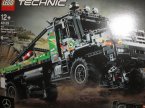 Lego Technic, 42128 Ciężki samochód pomocy drogowej, 42129 Ciężarówka Mercedes-Benz Zetros z napędem na 4 koła, klocki