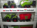 Traktor z przyczepą, traktory z maszynami rolniczymi, zabawka, zabawki