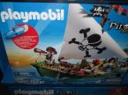 Playmobil, 70150 Przenośna wyspa piracka, 70151 Statek piracki, klocki, zabawki