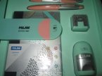 Milan Edition Box Silver, Pudełko upominkowe zawiera 5 produktów. Temperówka, długopis, ołówek automatyczny, kieszonkowy zeszyt