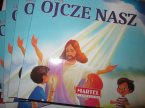 Książeczka edukacyjna, uczę się Zdrowaś Maryjo, Aniele Boży, Ojcze Nasz, religijne książeczki edukacyjne dla dzieci