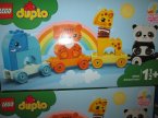 Lego Duplo, 10941 Pociąg Urodzinowy myszek Miki, 10955 Pociąg ze zwierzątkami, klocki