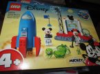 Lego 4+, 10774, Kosmiczna rakieta Myszki Miki i Minnie 10776 Remiza i wóz strażacki Myszki Miki i przyjaciół, klocki, Micky and friends