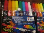 Kidea, Flamastry zmieniające kolory, Magic, Magiczne, Flamaster do zabawy i nauki plastyki w szkole i domu