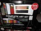 Complete Art Set With Easel, Kompletny zestaw artystyczny ze sztalugą