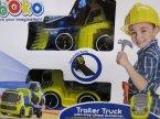 Roboty drogowe, Samochody budowlane, Trailer Track, Ciężarówka z buldożerem, zabawka, zabawki