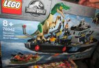 Lego Jurassic World, 76942 Barionyks i ucieczka łodzią, 76939 Ucieczka stygimolocha, klocki