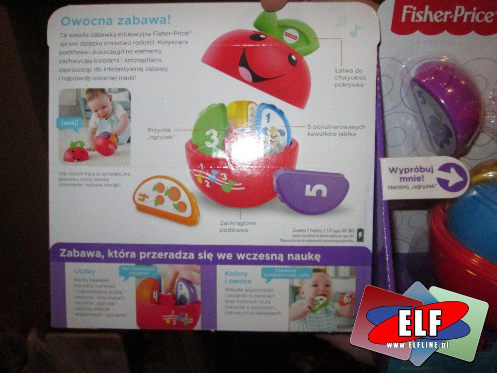 Fisher-Price, Uczące Jabłuszko, zabawka edukacyjna, zabawki edukacyjne