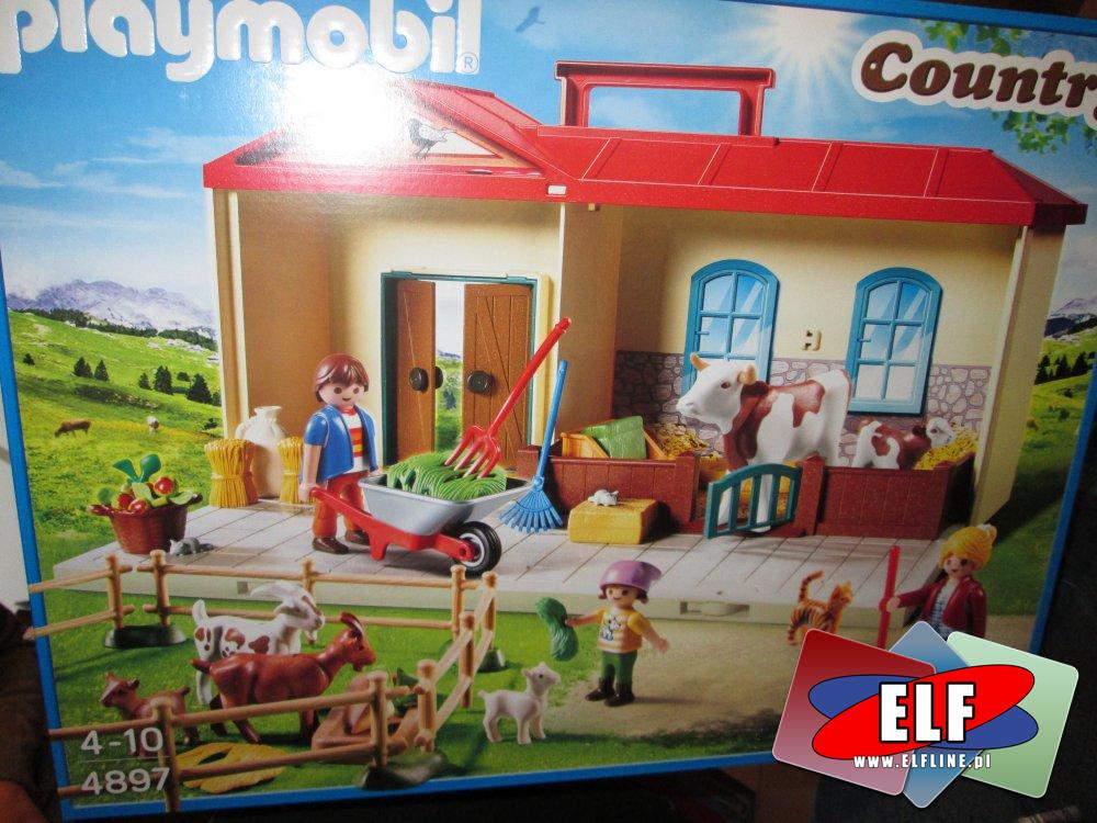 Playmobil 4897 Przenośne gospodarstwo rolne, Klocki, Zabawki