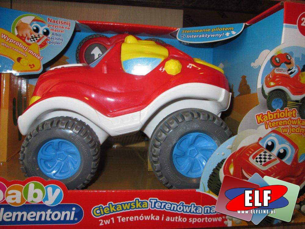 kabriolet Terenówka w jednym sterowany pilotem, na radio, RC, Clementoni Baby, Samochód zabawka, samochody zabawkowe, zabawki