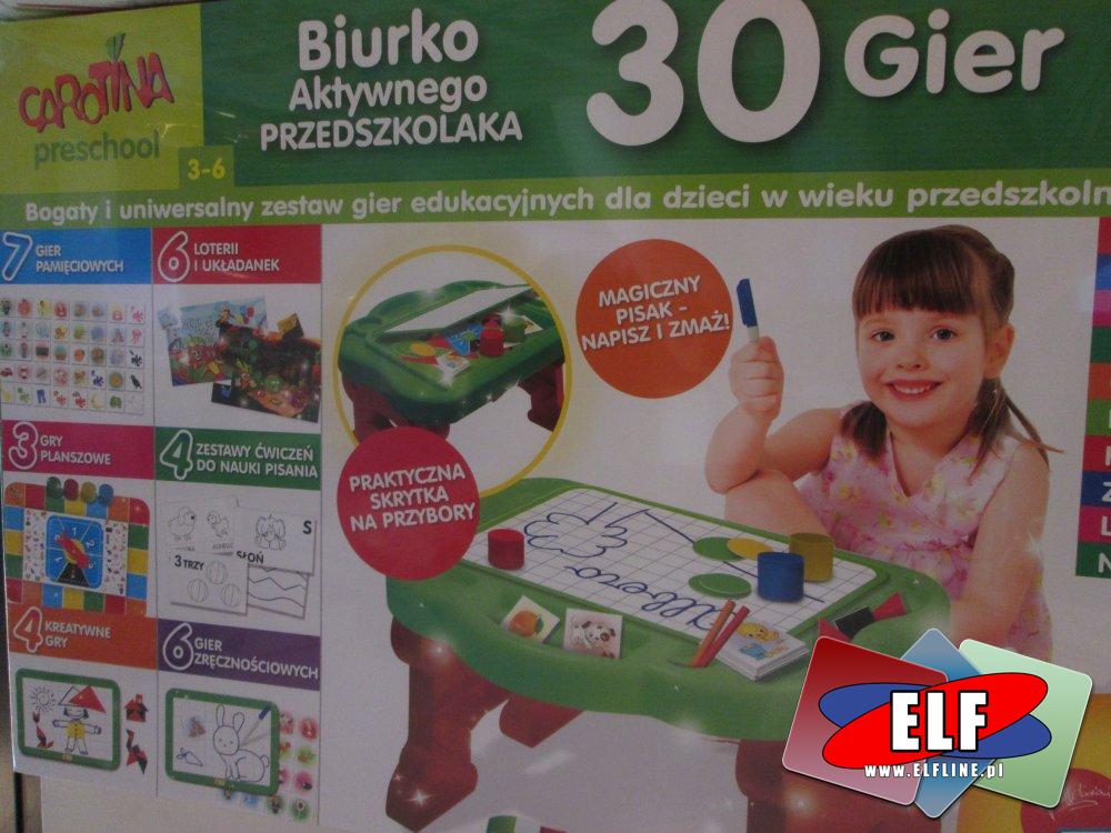 Biurko Aktywnego Przedszkolaka, Zabawka edukacyjna, zabawki edukacyjne, kreatywne, kreatywna, Gra, Gry