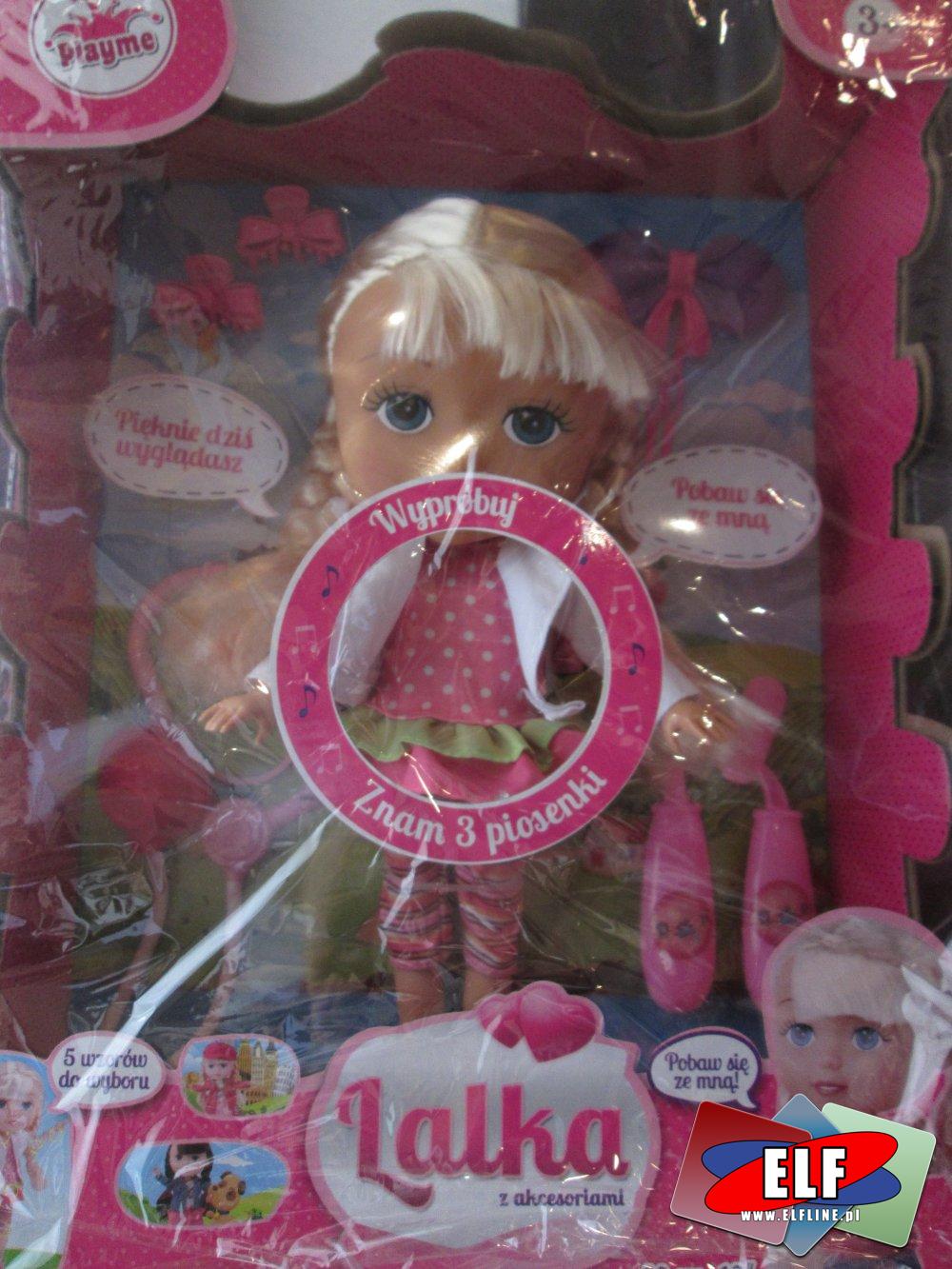 Playme, lalka z akcesroriami, spiewa 3 piosenki, lalki