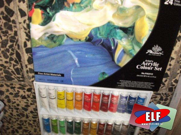 Farby akrylowe 24 kolory 12 ml