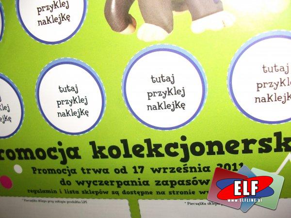 Littles pet shop - Promocyjne pawiany - PROMOCJA, figurka za naklejki