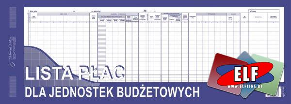 Lista płac dla jednostek budżetowych, indywidualne karty wynagrodzeń dla jednostek budżetowych, druk, druki, 519-A, 520-A
