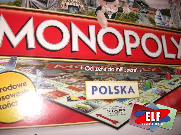 Gra monopol (monopoly) polska, od zera do milionera, gry