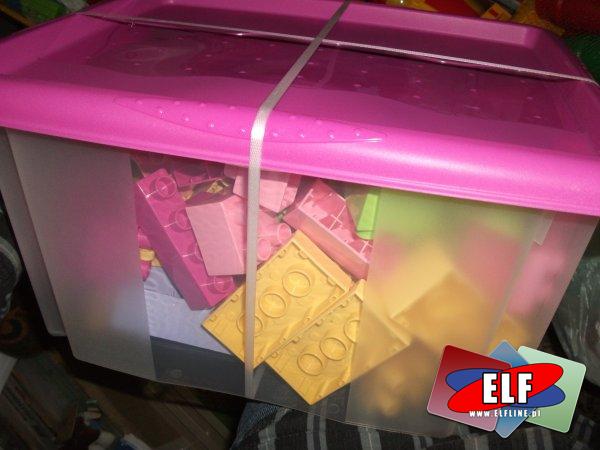 Klocki wader w pudelku plastikowym