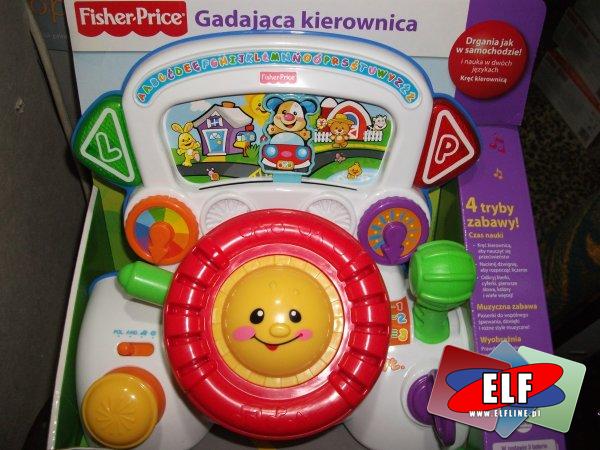 Gadająca kierownica fisher-price, edukacyjna, interaktywna, edukacyjny, interaktywne, dźwiękowa, dziwerowy, z dźwiękiem