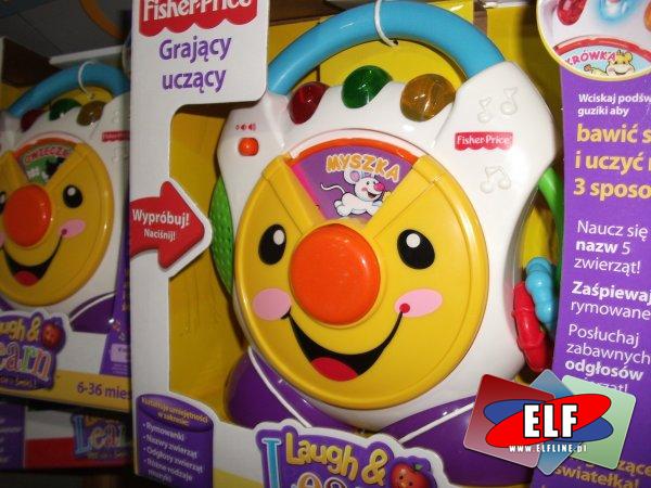 Grający, uczący fisher-price, nauka, zabawa, zabawka dźwiękowa, edukacyjna, z dźwiękiem, ucząca