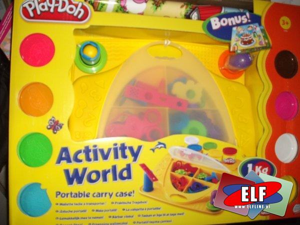 Ciastolina play-doh zestaw przenośny z akcesoriami, kuferek, kuferki, zestawy przenośne, akcesoria