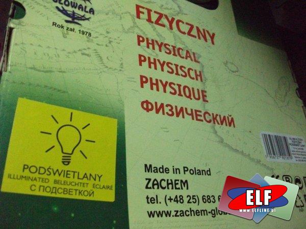 Globus podświetlany 250mm średnicy, glodusy