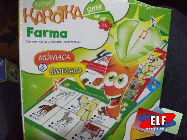 Gra brawo karotka mówiąca, swiecąca, cyfry, farma, gra dla najmłodszych, gry