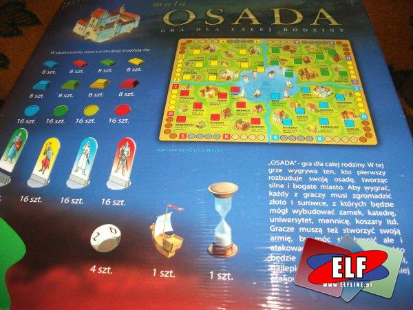 Gra osada strategiczna i planszowa duża i mała dla całej rodziny, buduj, walcz, zdobywaj złoto alexander, gry