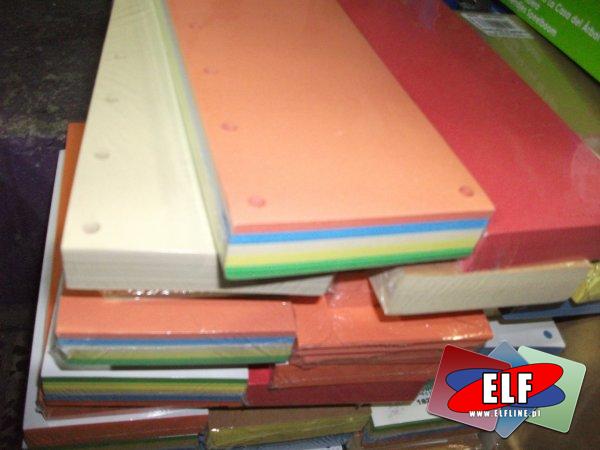 Przekładki do segregatora 100 szt. 1/3 A4 5 dziurek, przekładka do segregatora, mix kolorów i jednokolorowe