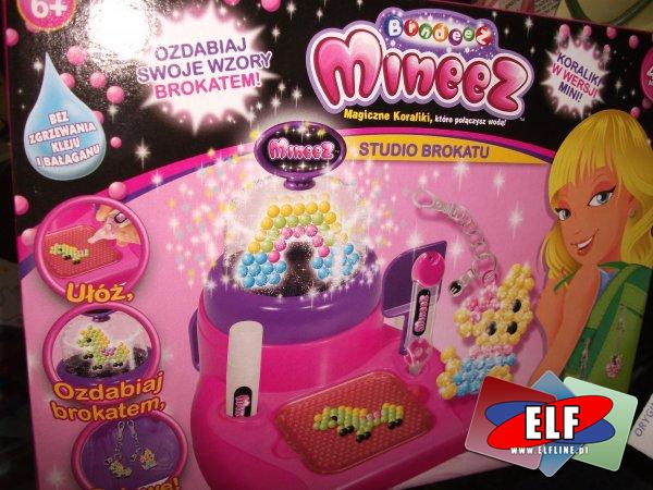 Bindeez mineez, studio brokatu, zwierzaki, magiczna kraina, koraliki łączone wodą, zestawy do tworzenia, wyrabiania biżuterii, ozdób