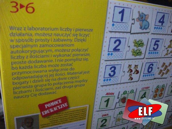 Gra cyfry i pierwsze działania, labolatorium, mały geniusz, gry edukacyjne, edukacyjna