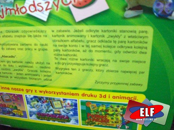 Gra abecadło, gry