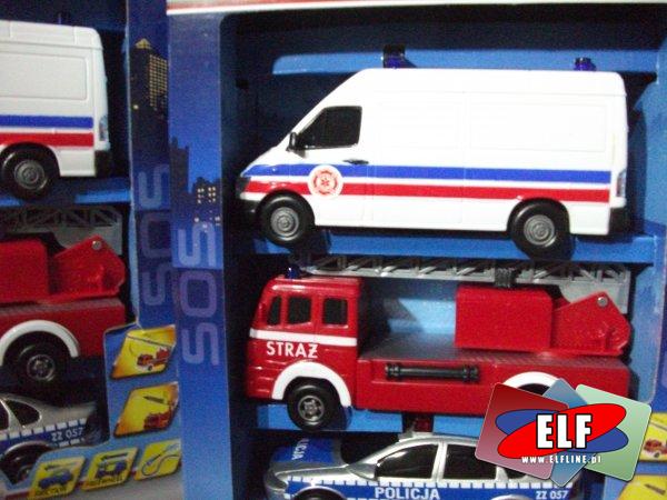 Zestaw samochodów ratunkowych, samochód, samochody, auto, auta, pojazd, pojazdy