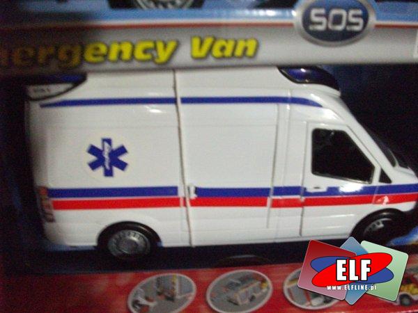 Karetka pogotowia i samochód policyjny ze światłem i dzwiękiem, samochody policyjne, karetki, policja, auto, auta, pojazd, pojazdy