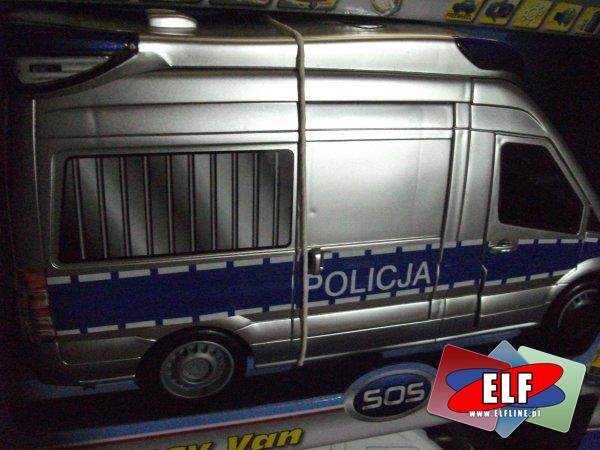 Karetka pogotowia i samochód policyjny ze światłem i dzwiękiem, samochody policyjne, karetki, policja, auto, auta, pojazd, pojazdy