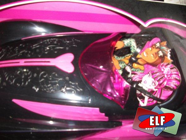 Monster high, samochód, samochody, auto, auta, pojazd, pojazdy