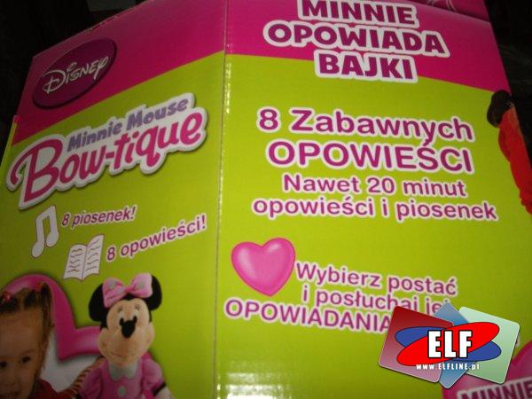 Myszka minnie interaktywna, porusza ustami podczas opowiadania, opowiada bajki, śpiewa piosenki, myszki interaktywne, zabawka, zabawki