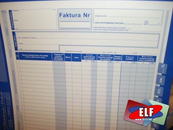 Nowe druki, druk, faktura, faktury obowiązujące od stycznia 2013