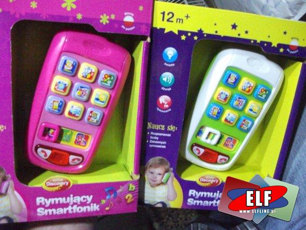 Rymujący smartfonik, kluczyki gadułki, cyferkowy pilocik, dumel, telefon, telefony, klucz, klucze, pilot, piloty, zabawki dźwiękowe, zabawka dźwiękowa, z dźwiękiem, edukacyjna, edukacyjne, edukacyjny, nauka, zabawa, do nauki i