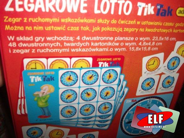 Gra zegarowe lotto, gry edukacyjne, edukacyjna