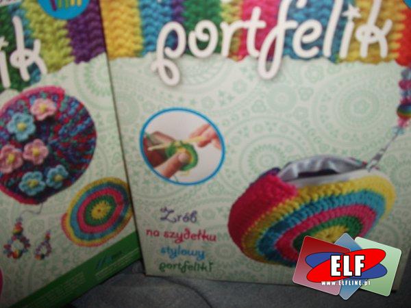 Portfelik, kreatywny zestaw, zrób na szydełku stylowy portfelik, portfel, portfele, portfelik, kreatywne zestawy do samodzielnego wykonania